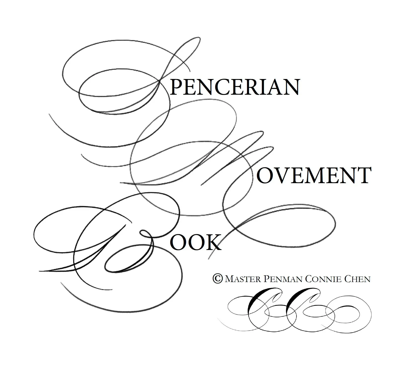 Spencerian/Ornamental Penmanship Capitals Movement/Copy Book